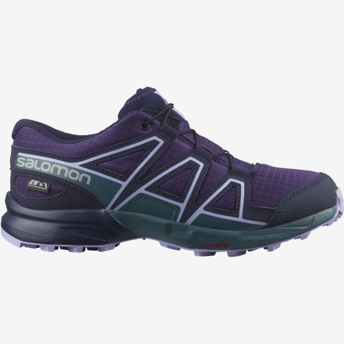 Salomon SPEEDCROSS CLIMASALOMON™ WATERPROOF Vandresko Børn Lilla Blå Lavendel | byP8A4fe