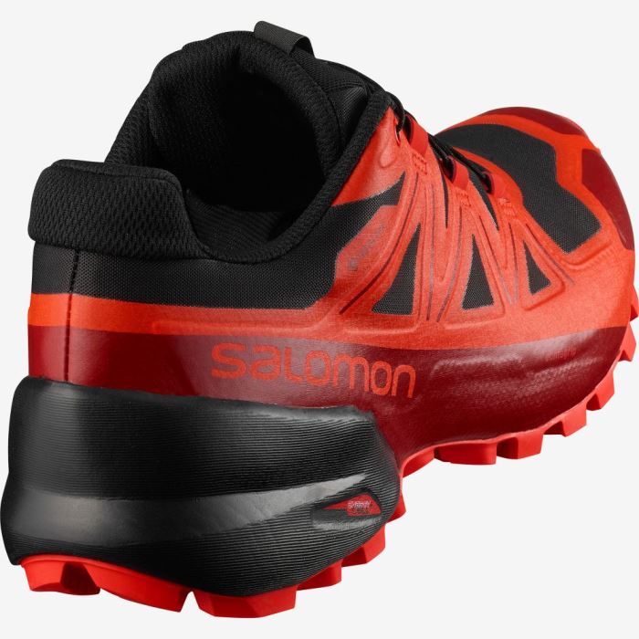 Salomon SPIKECROSS 5 GORE-TEX Trail Løbesko Herre Sort Rød Rød | 4UKJzy9o