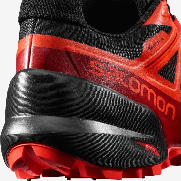 Salomon SPIKECROSS 5 GORE-TEX Trail Løbesko Herre Sort Rød Rød | 4UKJzy9o