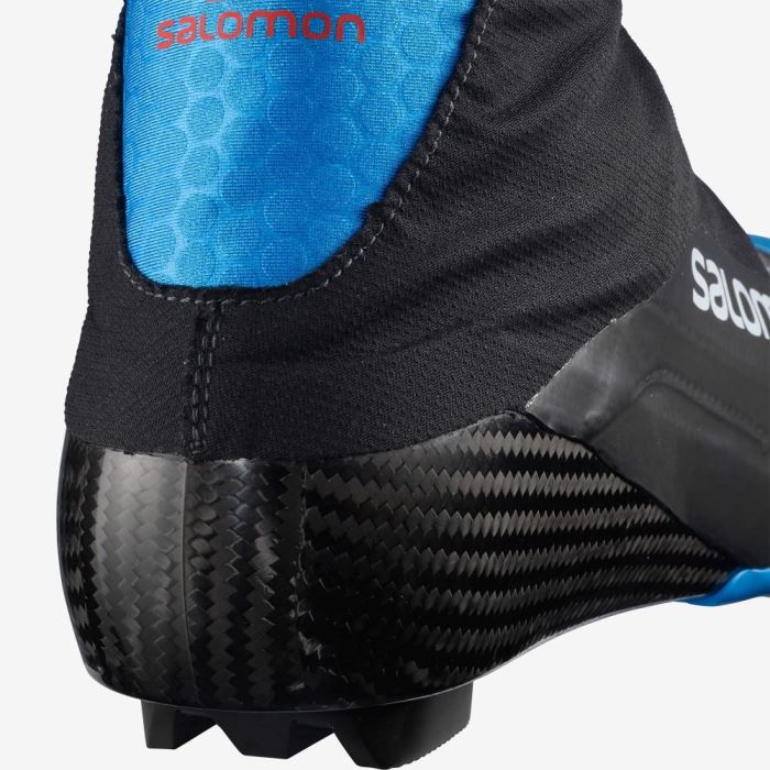 Salomon S/LAB CARBON CLASSIC EL Skistøvler Dame Sort Blå | M7oovKNM