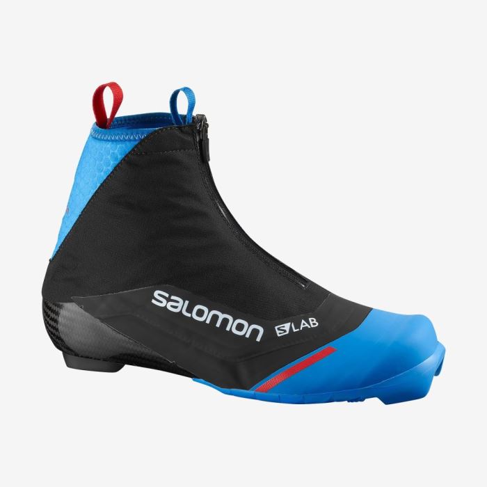 Salomon S/LAB CARBON CLASSIC EL Skistøvler Dame Sort Blå | M7oovKNM