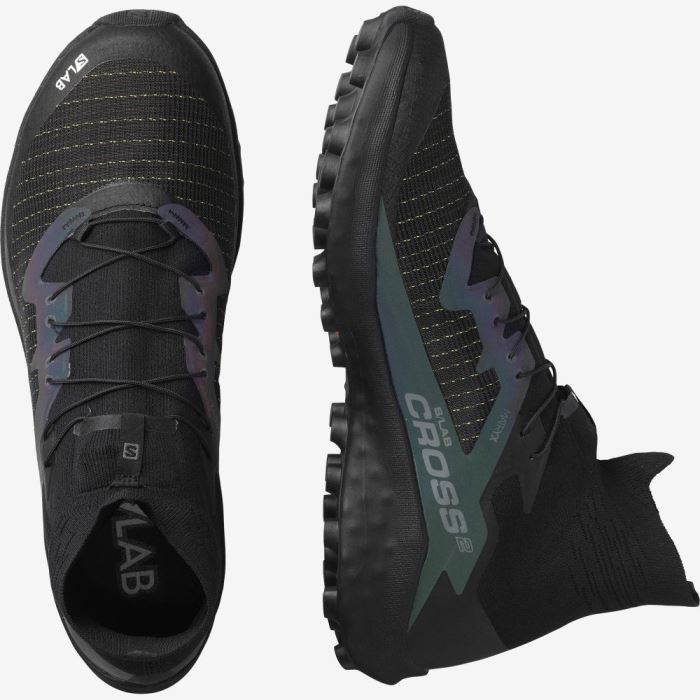 Salomon S/LAB CROSS 2 Trail Løbesko Herre Sort Sort Sort | 6ETBLzOA