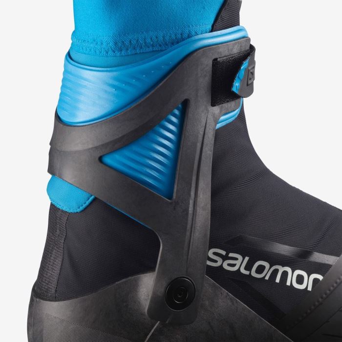 Salomon S/MAX CARBON SKATE MV Skistøvler Dame Sort Blå | chEyviVR