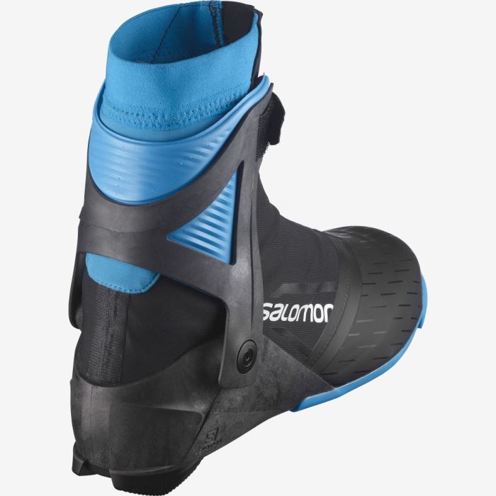 Salomon S/MAX CARBON SKATE MV Skistøvler Herre Sort Blå | zS1Pvxdt