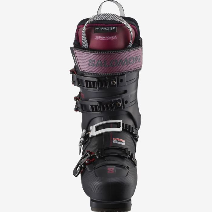 Salomon S/PRO ALPHA 110 EL Skistøvler Dame Sort Mørkebrune Sølv | LoKMi1QM