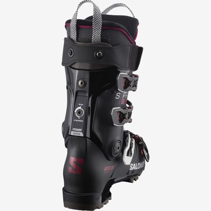 Salomon S/PRO ALPHA 110 EL Skistøvler Dame Sort Mørkebrune Sølv | LoKMi1QM