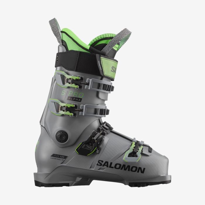 Salomon S/PRO ALPHA 120 Skistøvler Herre Grå Grøn Sort | 7alTN87p