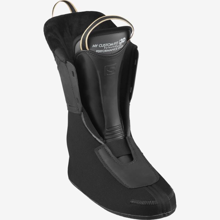 Salomon S/PRO HV 90 Skistøvler Dame Sort Guld | dOr92j3s