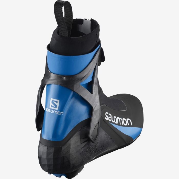 Salomon S/RACE CARBON SKATE EL Skistøvler Dame Sort Blå | 0Ycvjc1l