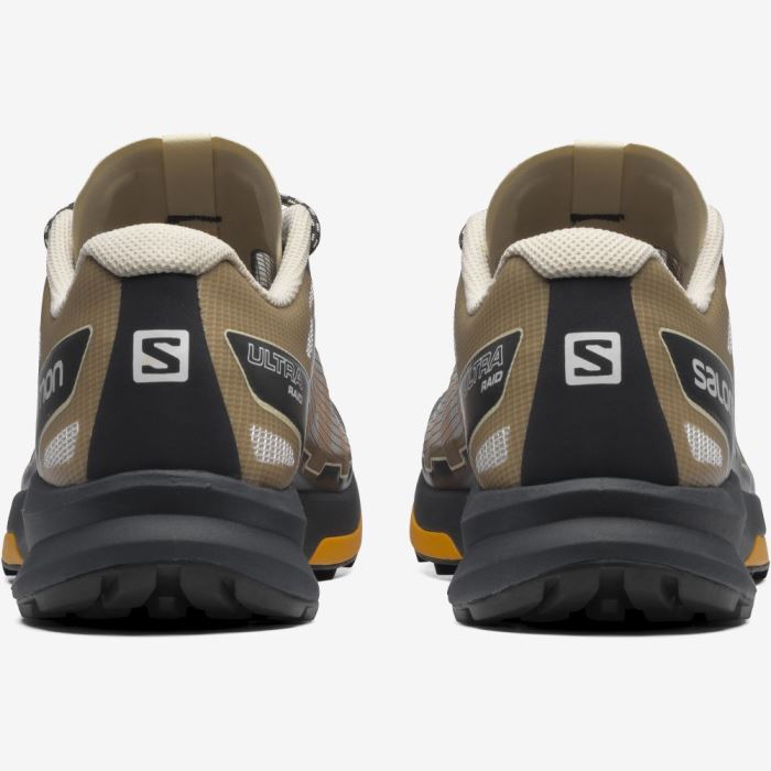 Salomon ULTRA RAID Sneakers Dame Ebony / Bleached Sand / Autumn Blaze | eKh98aCo