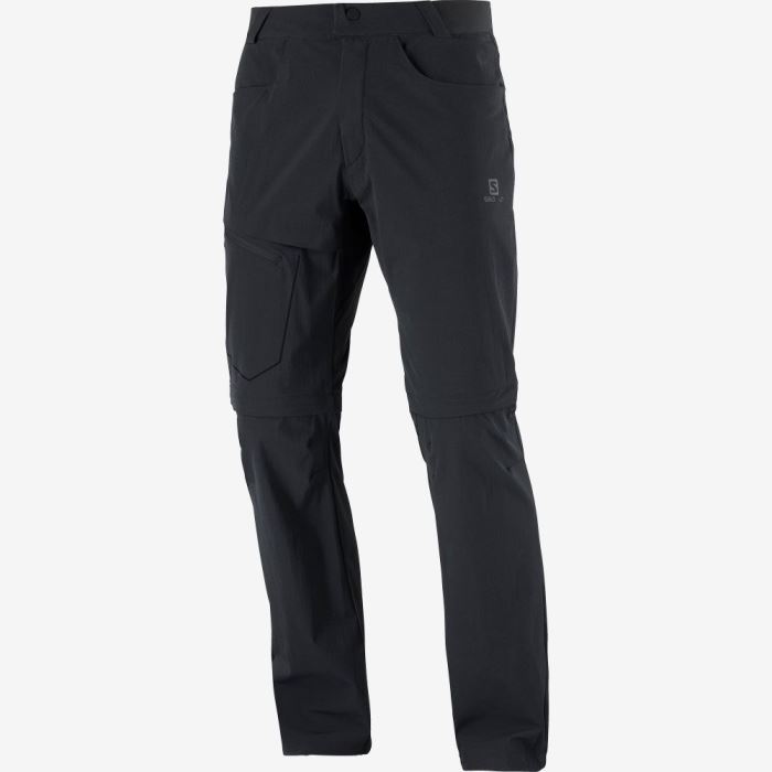 Salomon WAYFARER ZIP OFF Bukser Herre Sort | cSFLAAkN