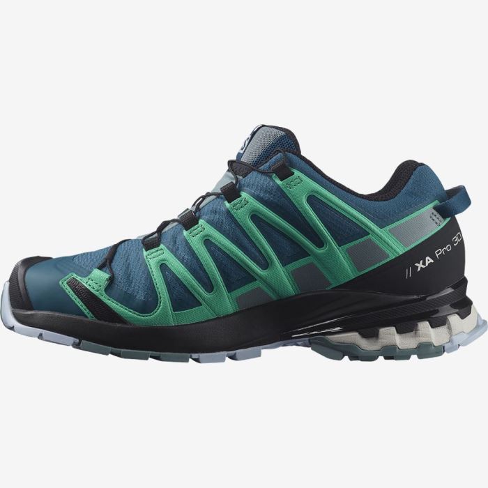 Salomon XA PRO 3D v8 GORE-TEX Trail Løbesko Dame Blå Mintgrønne | GPYCW6tU