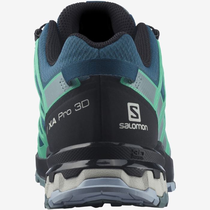 Salomon XA PRO 3D v8 GORE-TEX Trail Løbesko Dame Blå Mintgrønne | GPYCW6tU