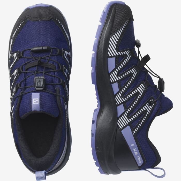 Salomon XA PRO V8 CLIMASALOMON™ WATERPROOF Vandresko Børn Sort Lilla | 2KK9gbfH