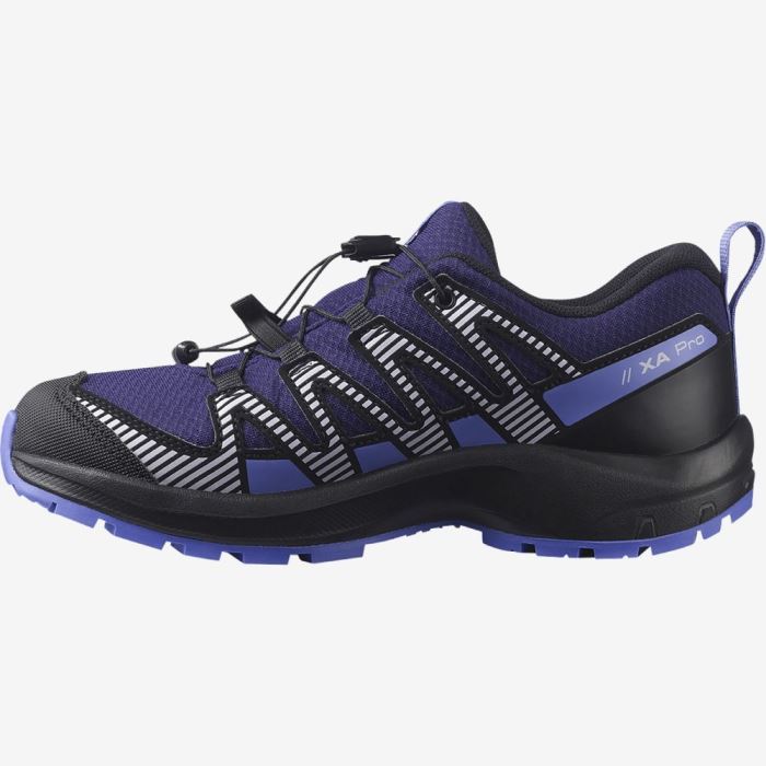 Salomon XA PRO V8 CLIMASALOMON™ WATERPROOF Vandresko Børn Sort Lilla | 2KK9gbfH