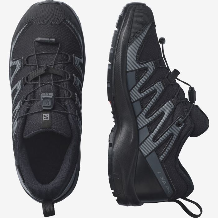 Salomon XA PRO V8 CLIMASALOMON™ WATERPROOF Vandresko Børn Sort Sort | 89z9r0oX