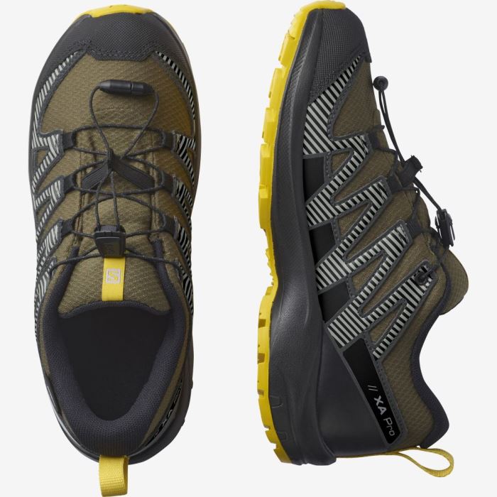 Salomon XA PRO V8 CLIMASALOMON™ WATERPROOF Vandresko Børn Olivengrøn Sort | rSSxqvmG