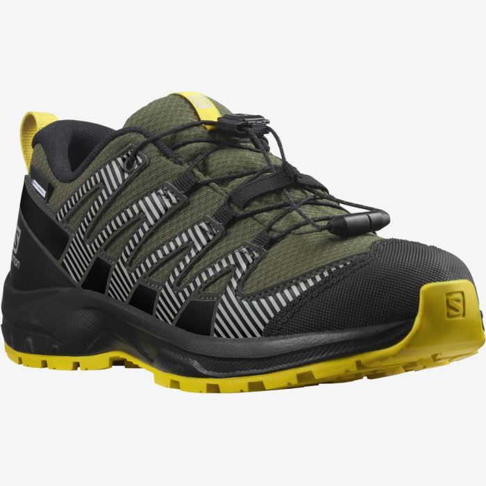 Salomon XA PRO V8 CLIMASALOMON™ WATERPROOF Vandresko Børn Olivengrøn Sort | rSSxqvmG