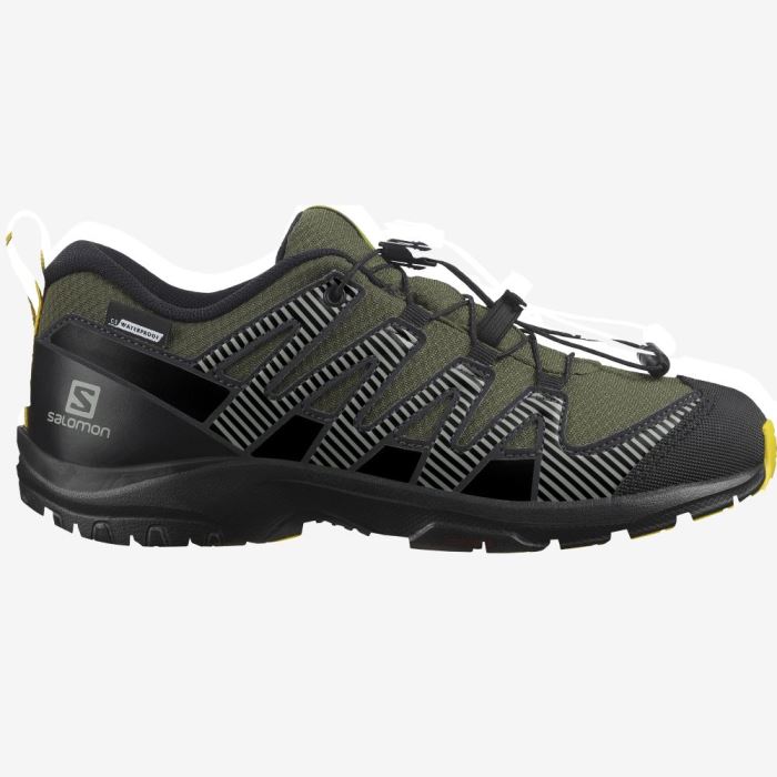 Salomon XA PRO V8 CLIMASALOMON™ WATERPROOF Vandresko Børn Olivengrøn Sort | rSSxqvmG