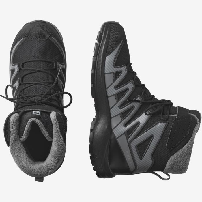 Salomon XA PRO V8 WINTER CLIMASALOMON™ WATERPROOF Vandresko Børn Sort | c2K15mSI