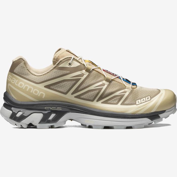 Salomon XT-6 CLEAR Sneakers Dame Safari / Magnet / Vanilla Ice | UgRkRg7O