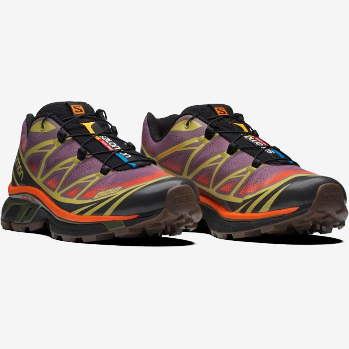 Salomon XT-6 SKYLINE Sneakers Dame Grøn Orange | tZD4wKOD