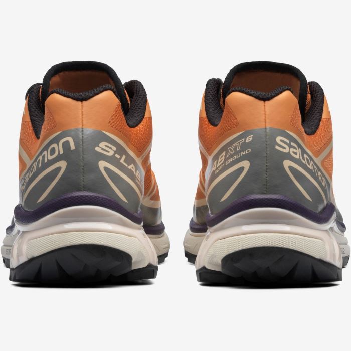 Salomon XT-6 Sneakers Dame Abrikos Grå | sCh6mkdn