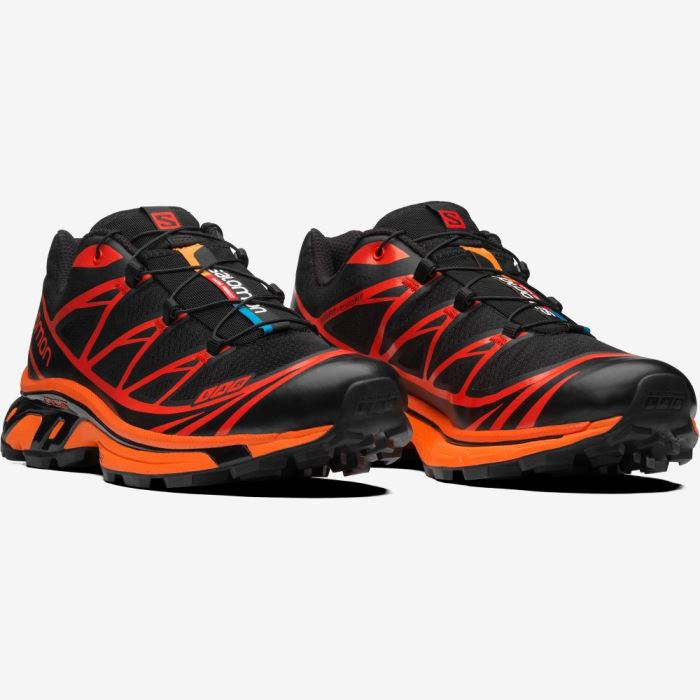 Salomon XT-6 Sneakers Dame Sort Orange | 0nsVYjrC