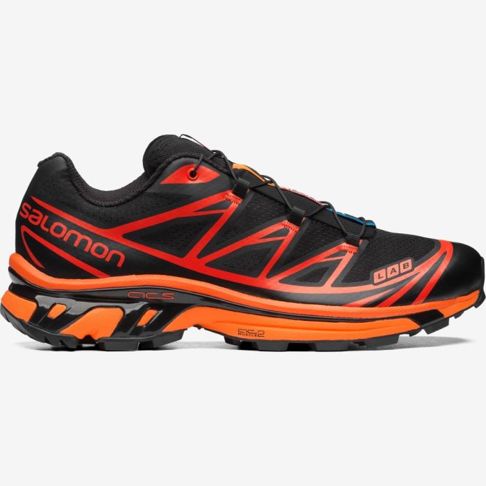 Salomon XT-6 Sneakers Herre Sort Orange | soMkJk6Q