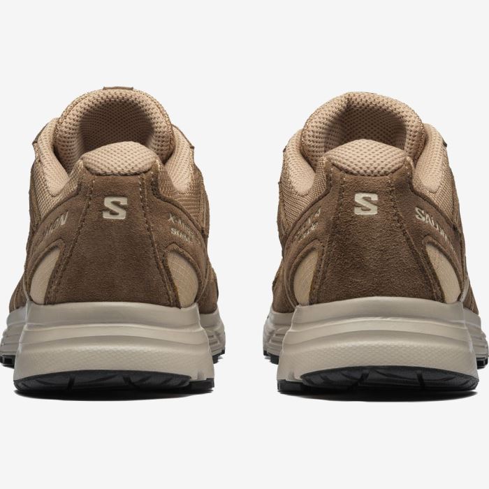 Salomon X-MISSION 4 SUEDE Sneakers Dame Fenugreek / Acorn / Rainy Day | ZSbzEDKK