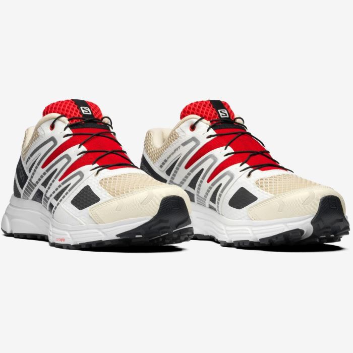 Salomon X-MISSION 4 Sneakers Dame Vanilla Ice / Ebony / Goji Berry | rioJlhAE