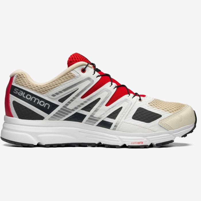 Salomon X-MISSION 4 Sneakers Herre Vanilla Ice / Ebony / Goji Berry | S0uE7Udz