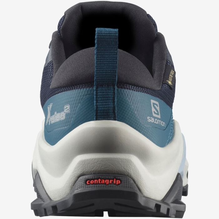 Salomon X RAISE 2 GORE-TEX Vandresko Dame Blå Blå | YAHiutwx