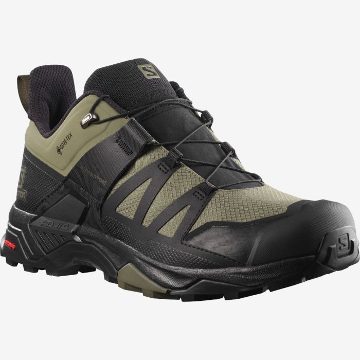 Salomon X ULTRA 4 GORE-TEX Vandresko Herre Dyb Grøn Sort Olivengrøn | g4pKrhZF