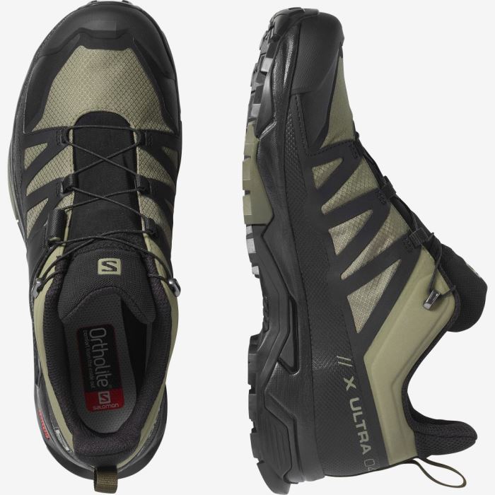 Salomon X ULTRA 4 GORE-TEX Vandresko Herre Dyb Grøn Sort Olivengrøn | g4pKrhZF