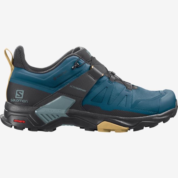 Salomon X ULTRA 4 GORE-TEX Vandresko Herre Blå Sort | kMVPpFJ7