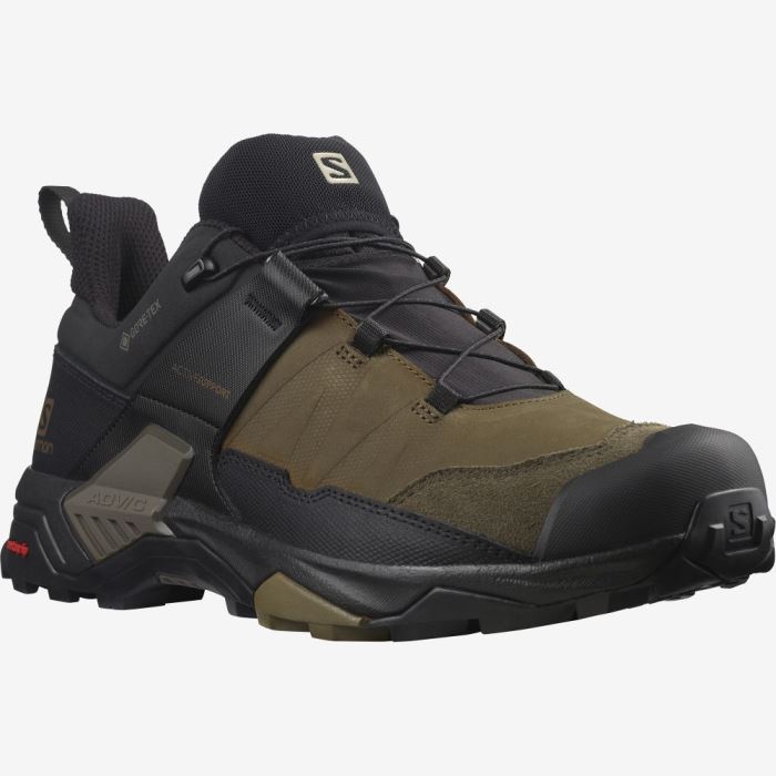 Salomon X ULTRA 4 LEATHER GORE-TEX Vandresko Herre Sort | gaObCqAw