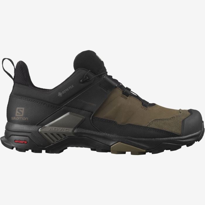 Salomon X ULTRA 4 LEATHER GORE-TEX Vandresko Herre Sort | gaObCqAw