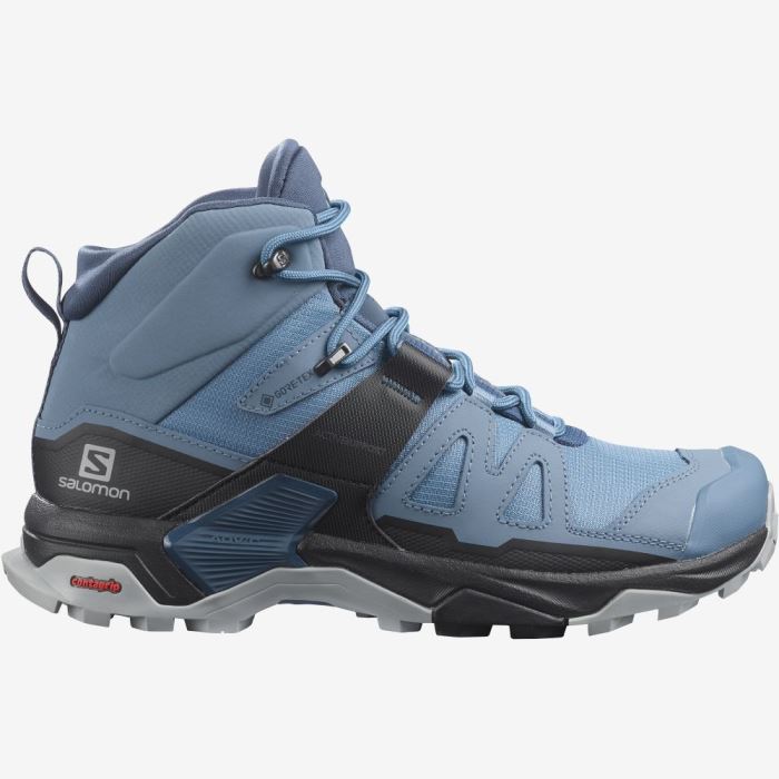 Salomon X ULTRA 4 MID GORE-TEX Vandresko Dame Blå Sort | 1SD165z9