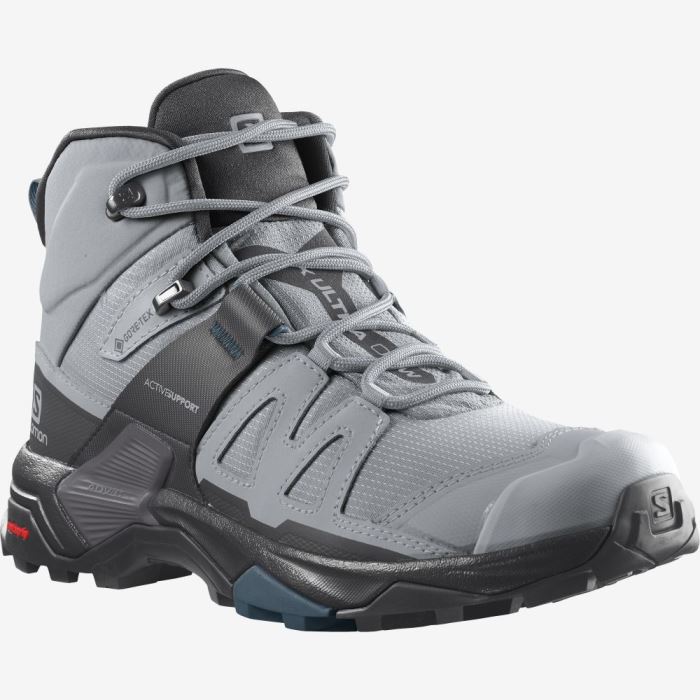 Salomon X ULTRA 4 MID GORE-TEX Vandresko Dame Sort Blå | 3gqQJw49