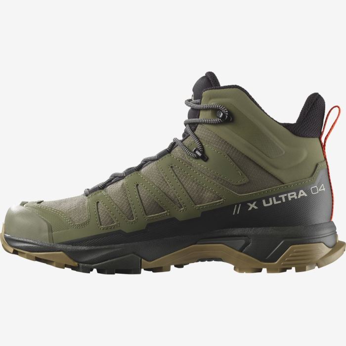 Salomon X ULTRA 4 MID GORE-TEX Vandresko Herre Dyb Grøn | 9rM5rnLY