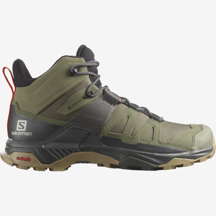 Salomon X ULTRA 4 MID GORE-TEX Vandresko Herre Dyb Grøn | 9rM5rnLY