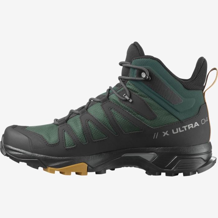 Salomon X ULTRA 4 MID GORE-TEX Vandresko Herre Grøn Sort | VvHjNy9h