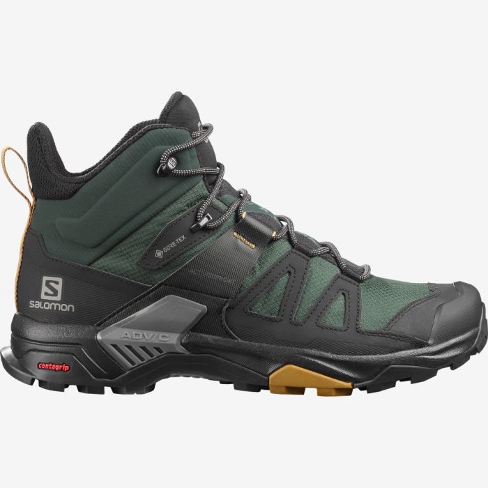 Salomon X ULTRA 4 MID GORE-TEX Vandresko Herre Grøn Sort | VvHjNy9h