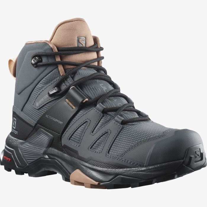 Salomon X ULTRA 4 MID GORE-TEX Vandresko Dame Hvide | lRah3wOi