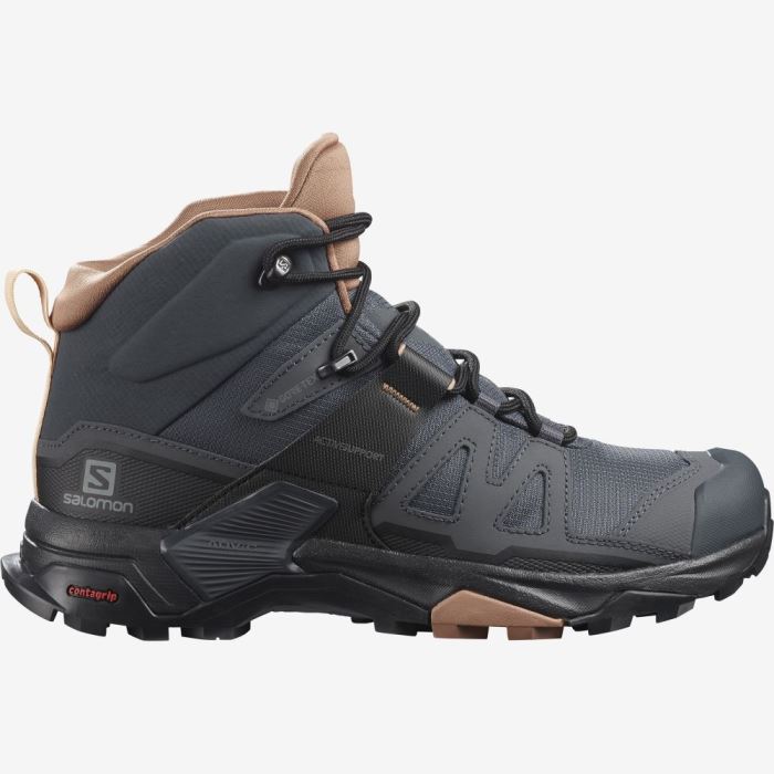 Salomon X ULTRA 4 MID GORE-TEX Vandresko Dame Hvide | lRah3wOi