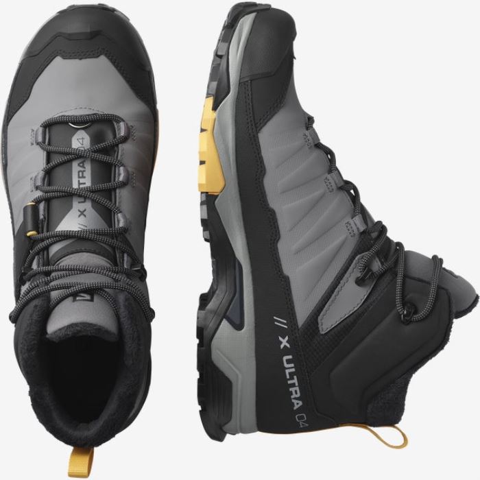 Salomon X ULTRA 4 MID WINTER THINSULATE™ CLIMASALOMON™ WATERPROOF Vandresko Herre Sort Abrikos | tfpvWPkD