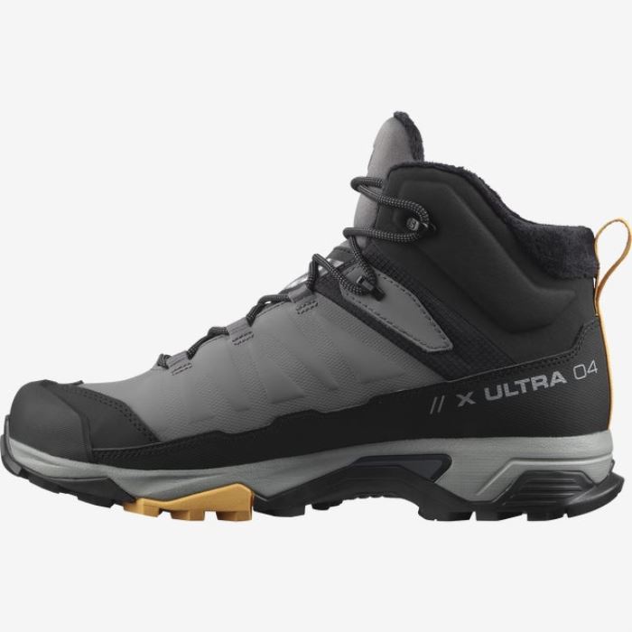 Salomon X ULTRA 4 MID WINTER THINSULATE™ CLIMASALOMON™ WATERPROOF Vandresko Herre Sort Abrikos | tfpvWPkD