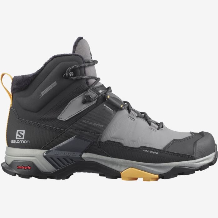 Salomon X ULTRA 4 MID WINTER THINSULATE™ CLIMASALOMON™ WATERPROOF Vandresko Herre Sort Abrikos | tfpvWPkD