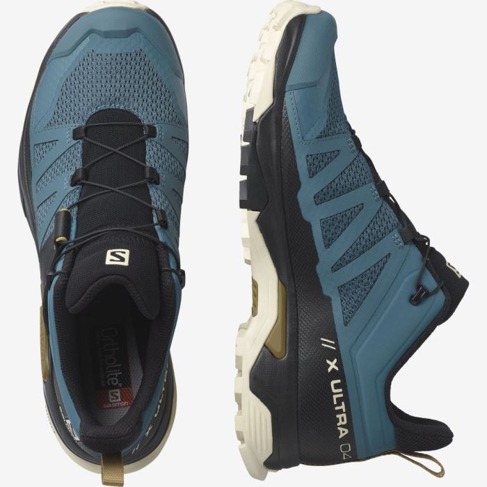 Salomon X ULTRA 4 Vandresko Herre Blå Brune | Z3UDAO8t